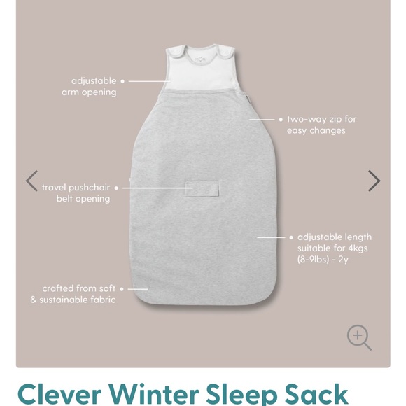 Set of Mori clever sleep sacks 2.5 tog (winter weight) - Picture 7 of 8